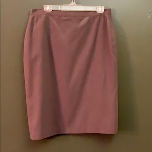 Brown knee length skirt